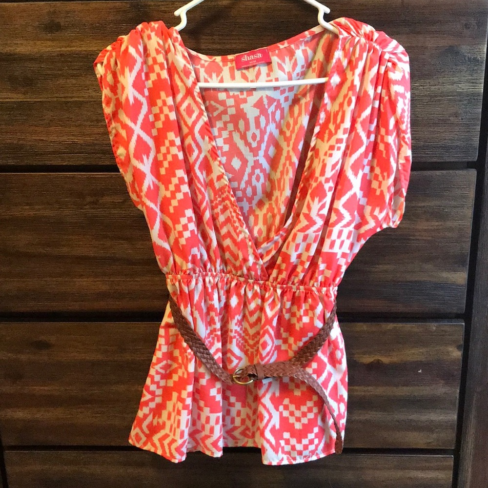 Fun, Aztec pattern blouse